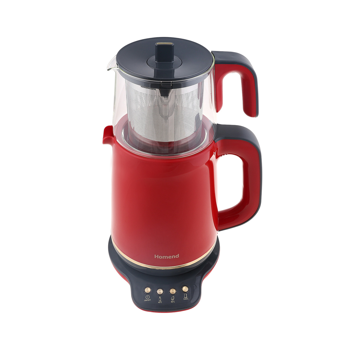 Homend Royaltea 1761h Talking Tea Maker Red Gold