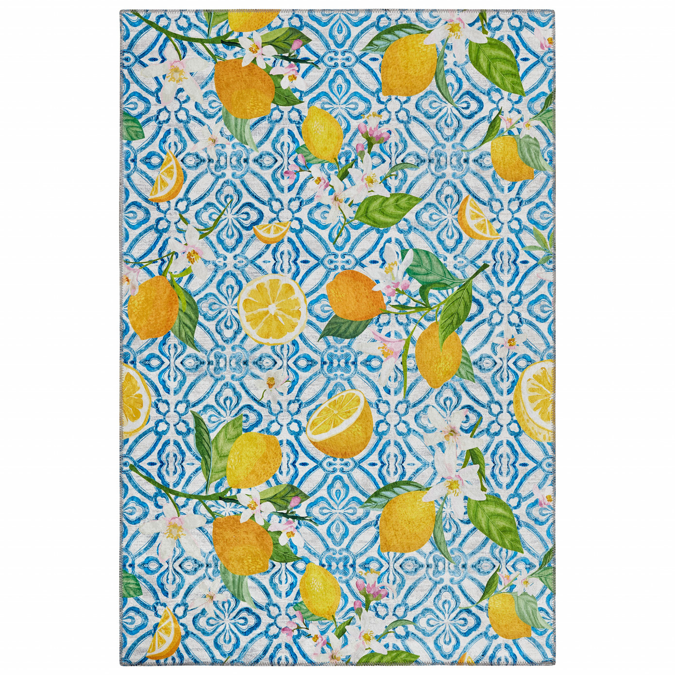 Cashmere Carpet Decorative Art Kitchen Lemon 80x150 Cm