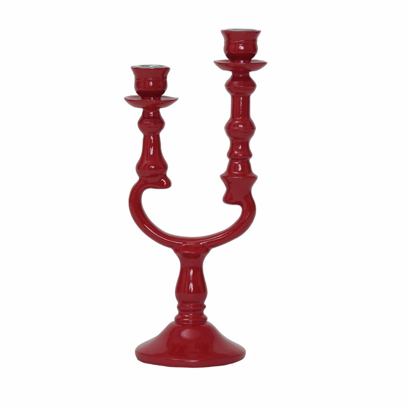 Karaca Home Pop-Art 2 Red Candlestick