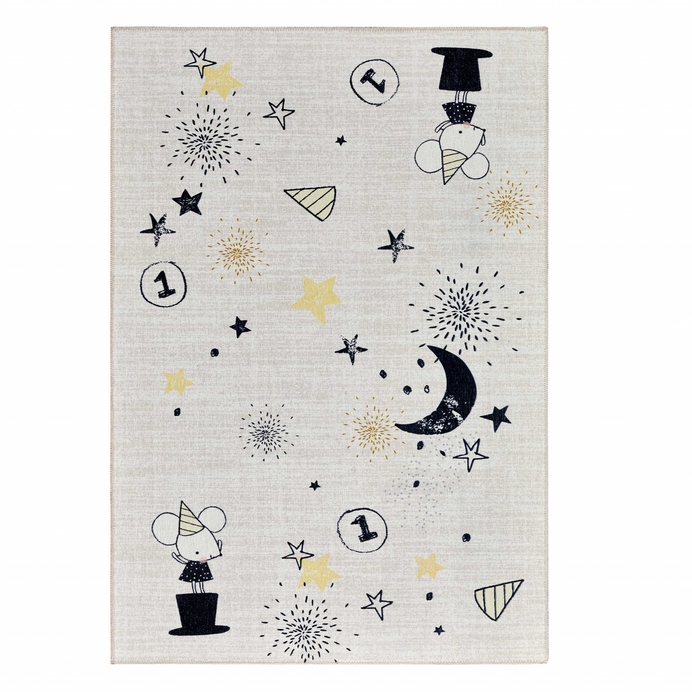 Cashmere Carpet Decorative Art Kids/Teen Mice 120x180 Cm