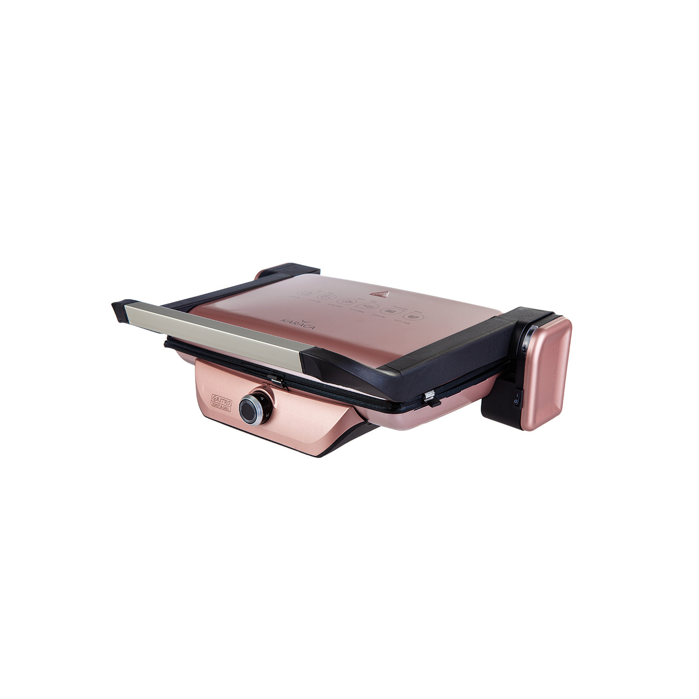 Karaca Antibacterial Gastro Diamond Grill And Toaster Rosegold