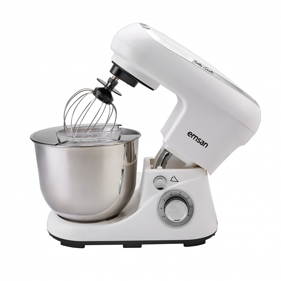 Emsan Bella Gusto White Stand Mixer Kitchen Chef 1300W 5 Lt