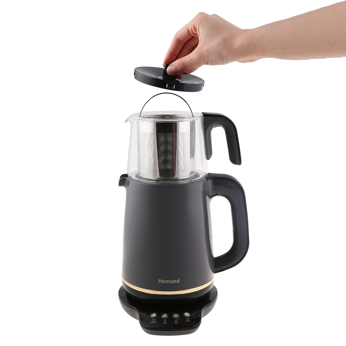 Homend Royaltea 1762h Talking Tea Maker Anthracite