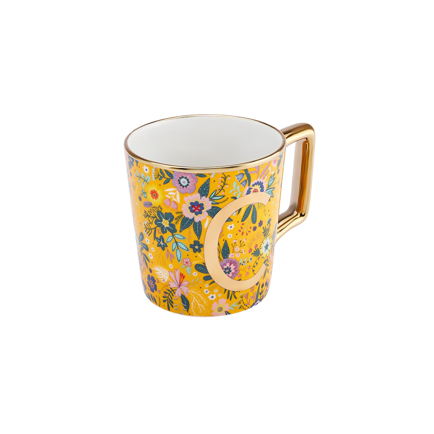 Karaca Flower C Letter Mug 350 Ml