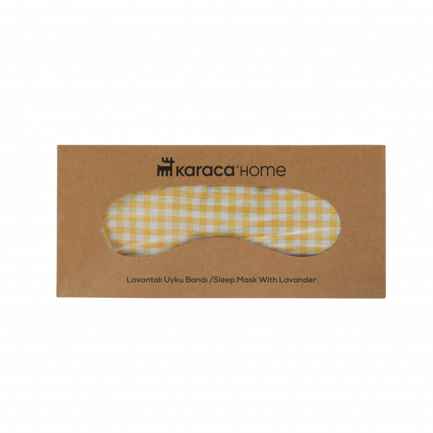 Karaca Home Plaid Lavender Sleeping Band Yellow