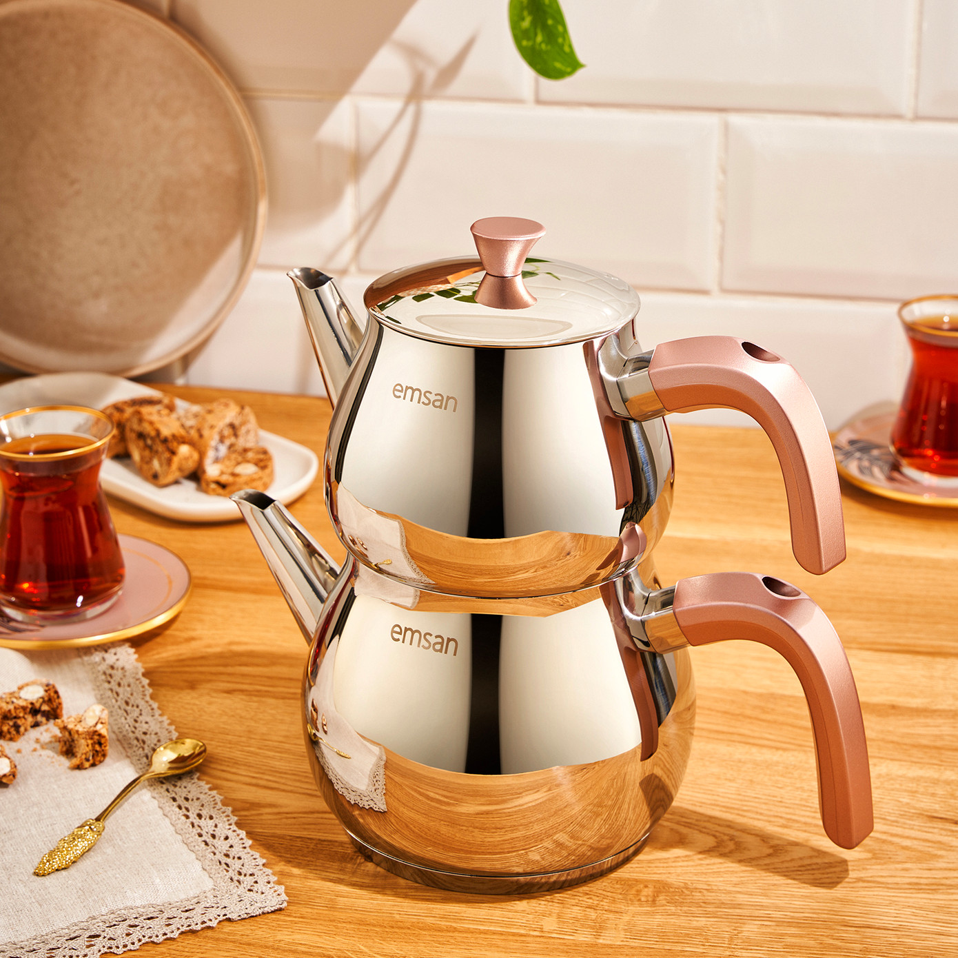 Emsan Pera Midi Teapot Set