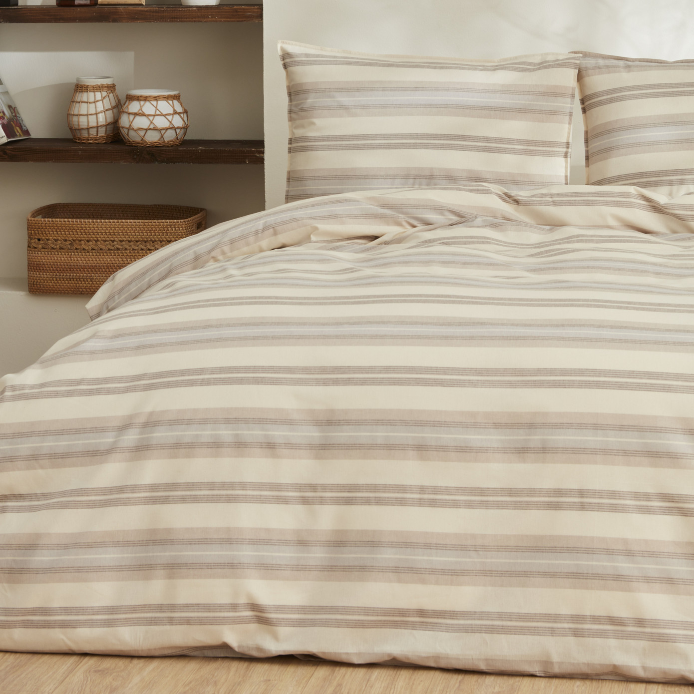 Karaca Home Tahara Single Duvet Cover Set Beige