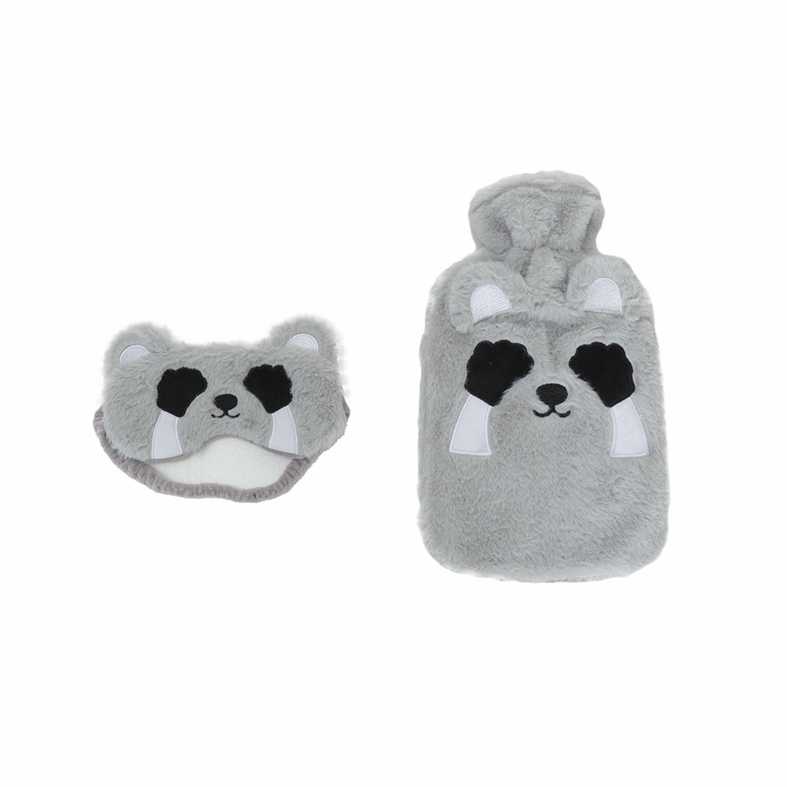 Karaca Home Animal Hot Water Bag Sleeping Glasses Set Gray