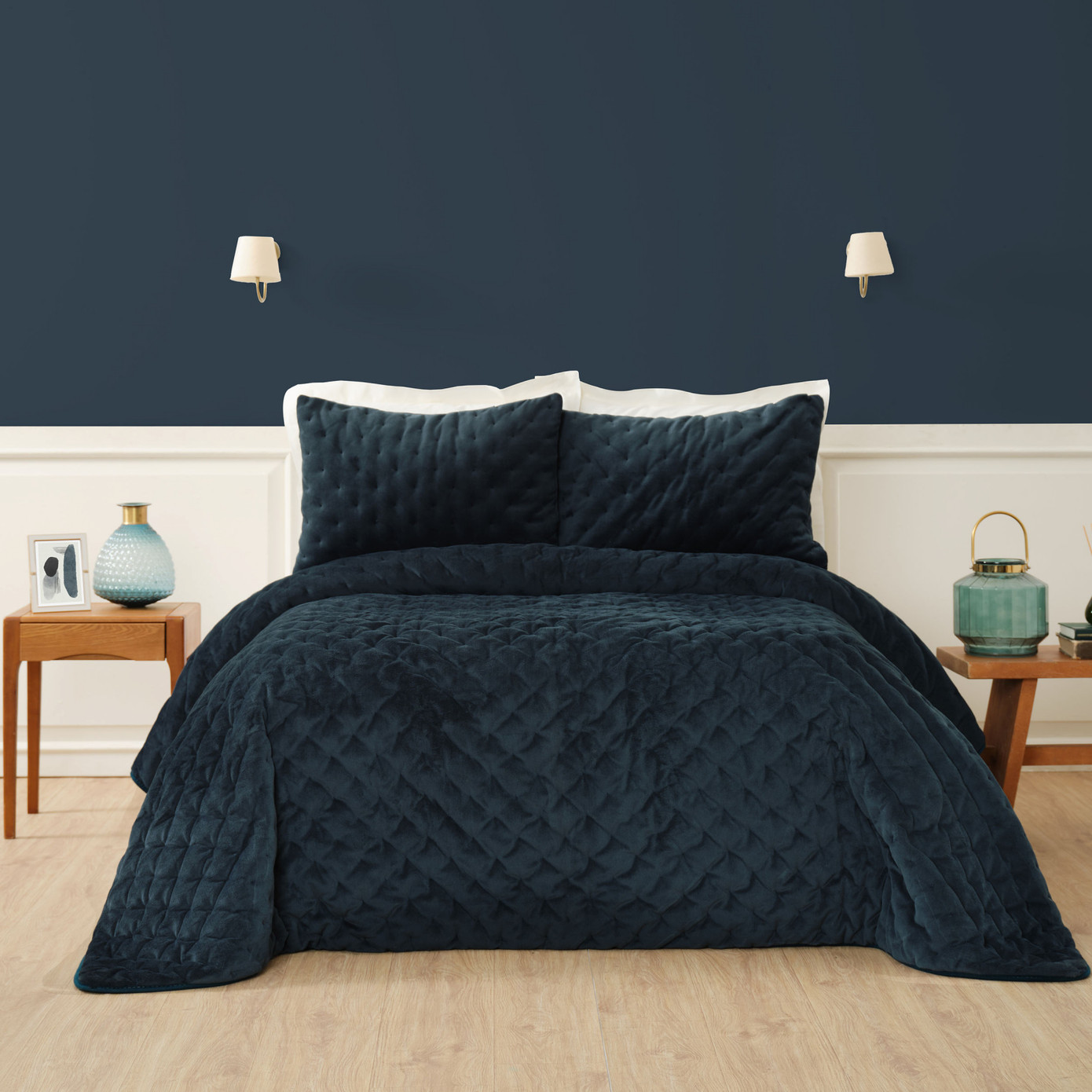 Karaca Home Tiana Petrol Double Bedspread