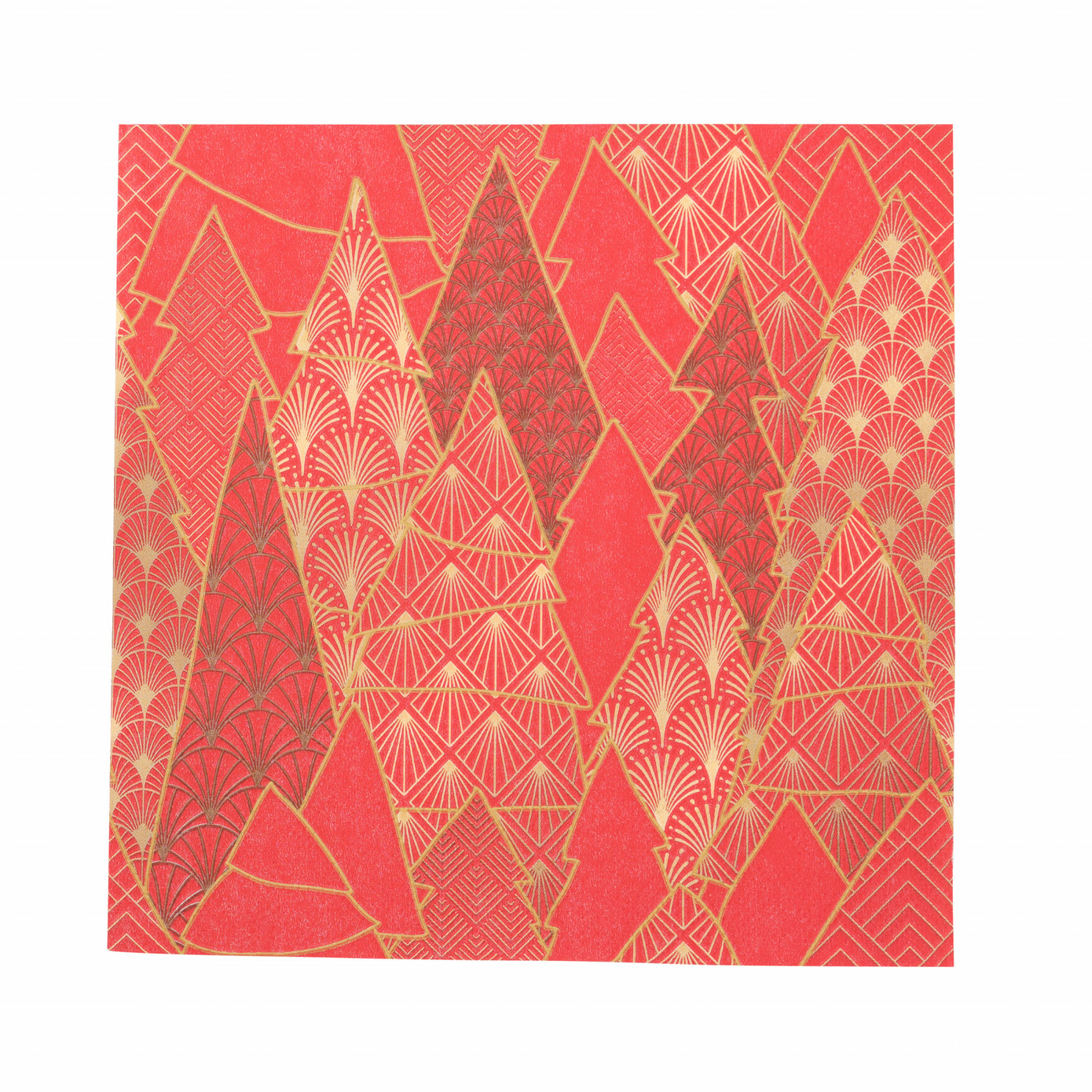 Karaca Home New Year Luxury Trees Red 20 Pcs Paper Napkin