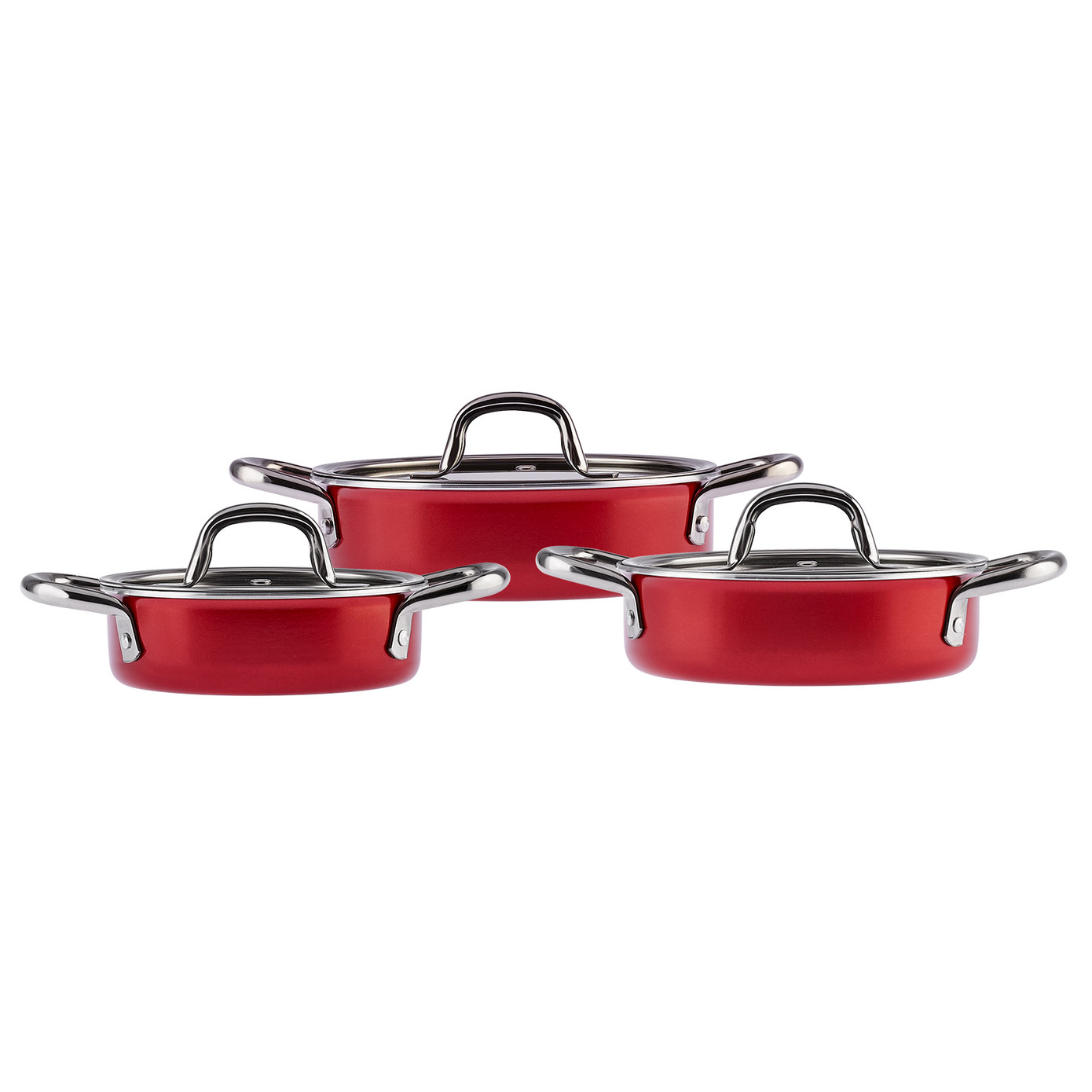 Emsan Master Class 6 Piece Cookware Set Red