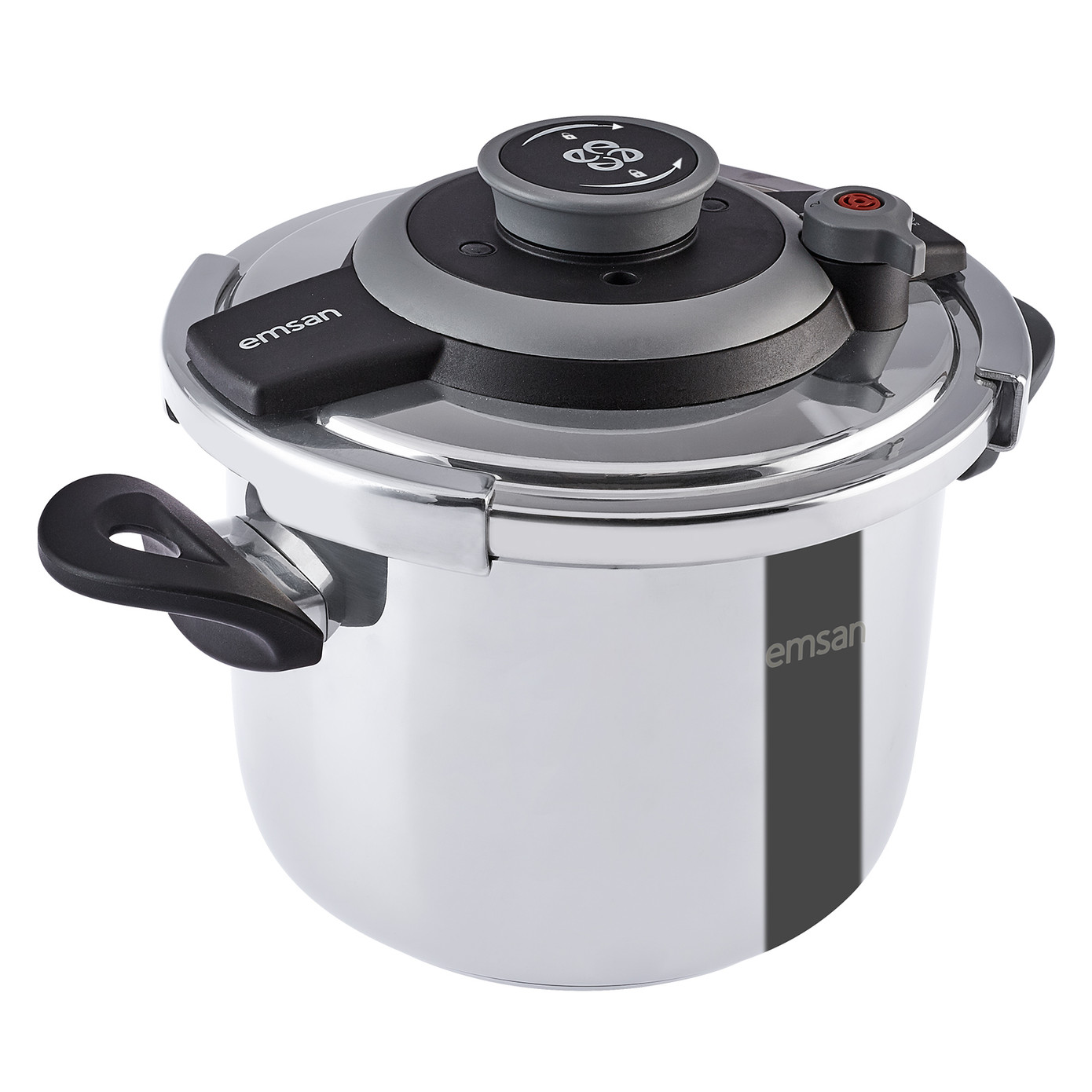 Emsan Vera Pressure Cooker Set 4+6 Liter Black