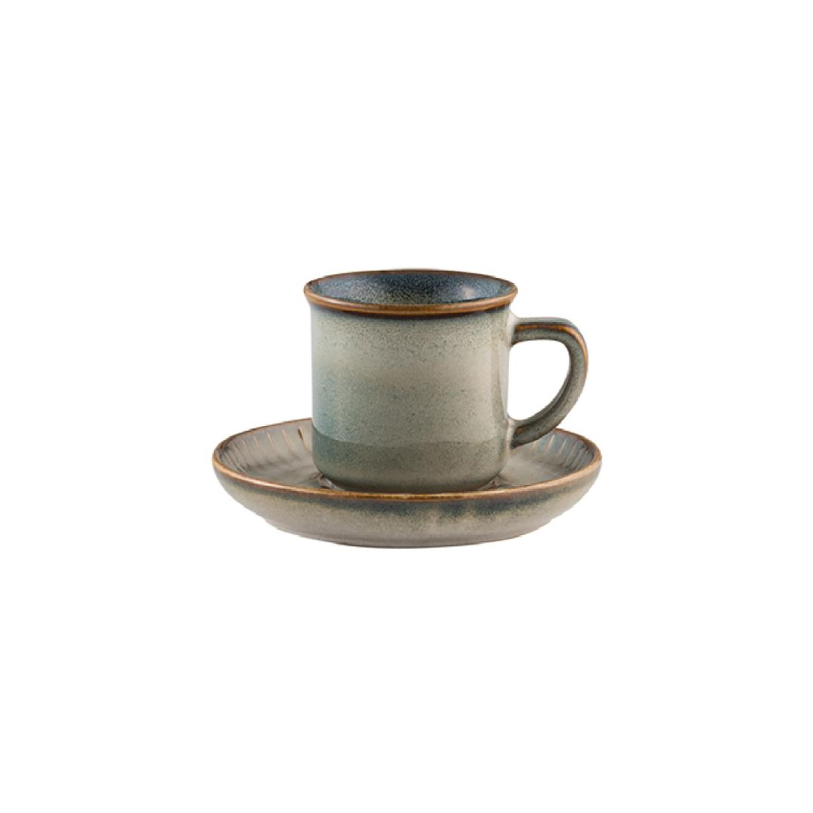 Jumbo Efes 3 Oz Gray Coffee Saucer