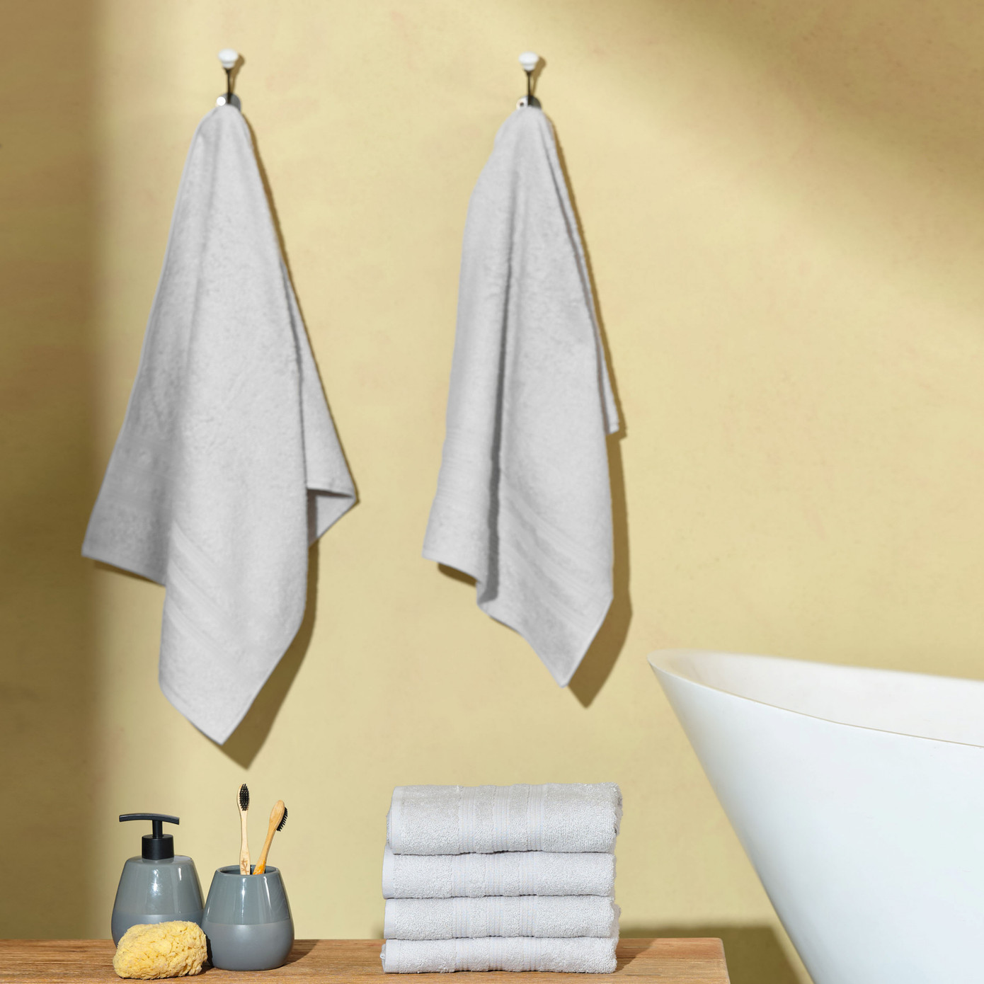 Karaca Home Road Gray 6 Pcs Towel Set 50x90 Cm