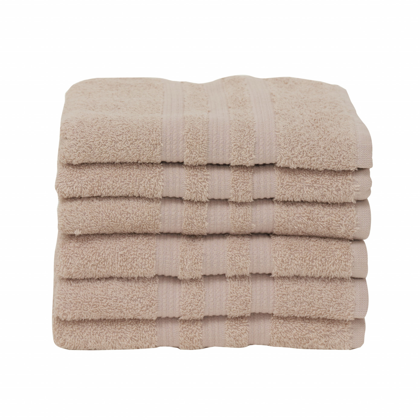 Karaca Home Road Beige 6 Pcs Towel Set 50x90 Cm