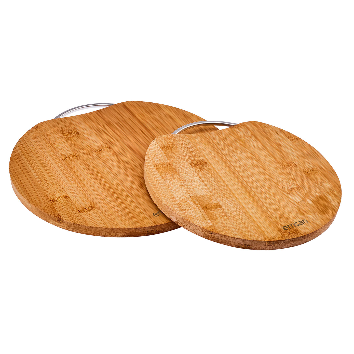 Emsan Bamboo Circle 2 Piece Cutting Board