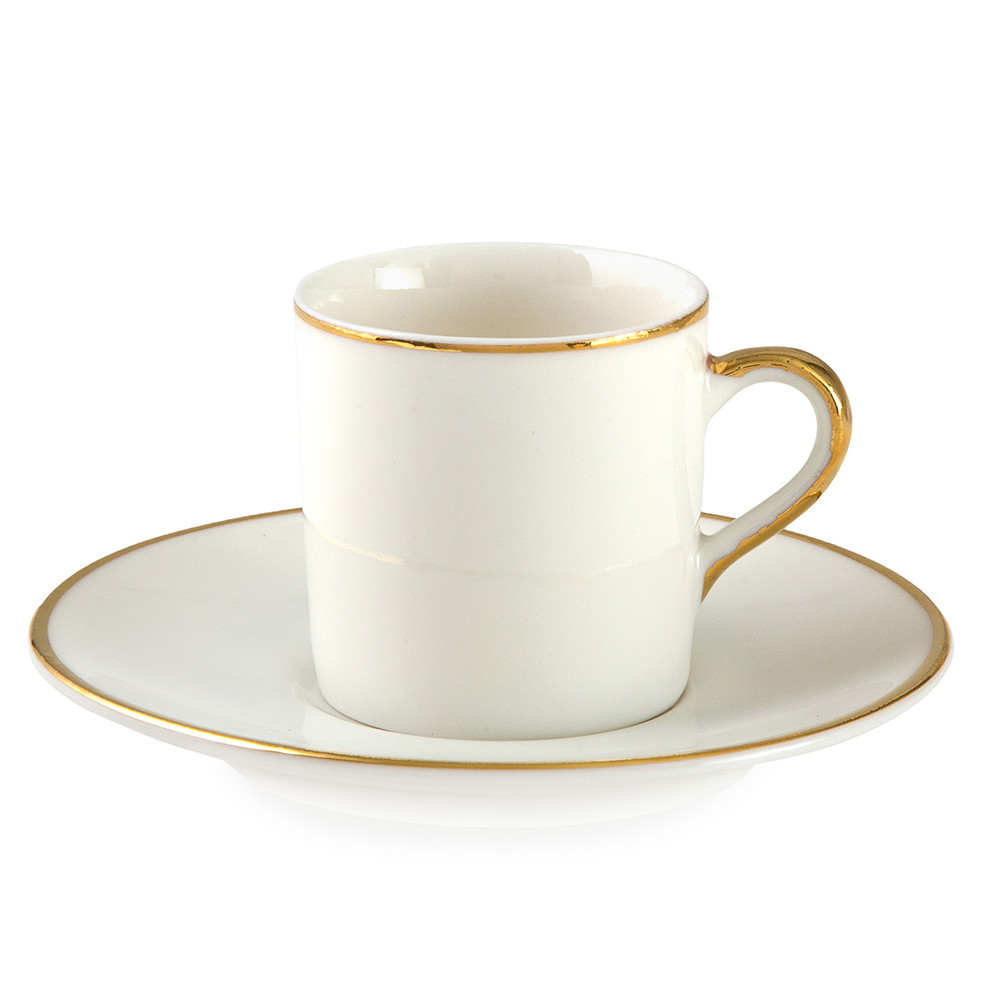 Jumbo Rein Gold Set Of 2 Coffee Cups