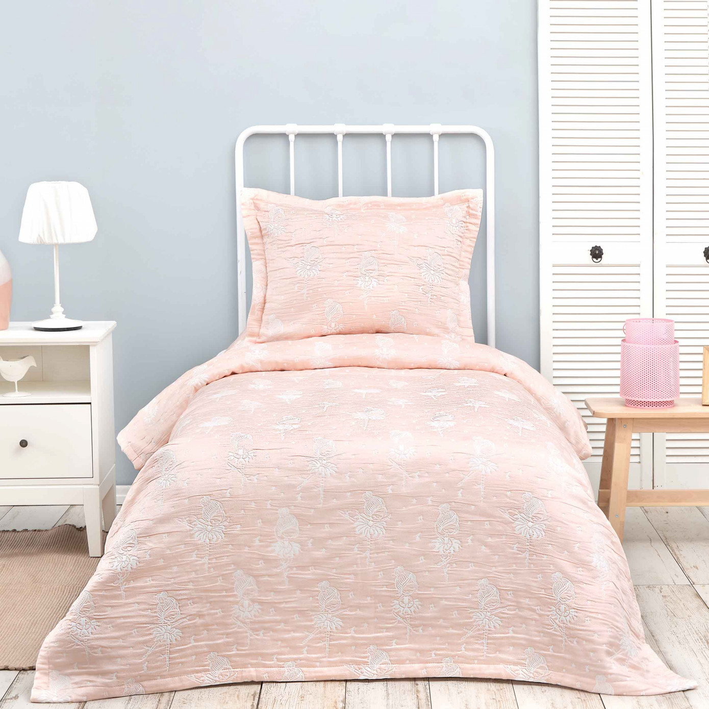 Karaca Home Young Ballerina Powder Single Bedspread Set