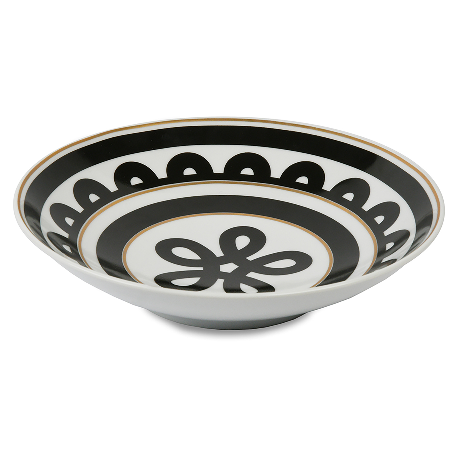 Baci Milano Optical Porcelain Soup Bowl 21 Cm