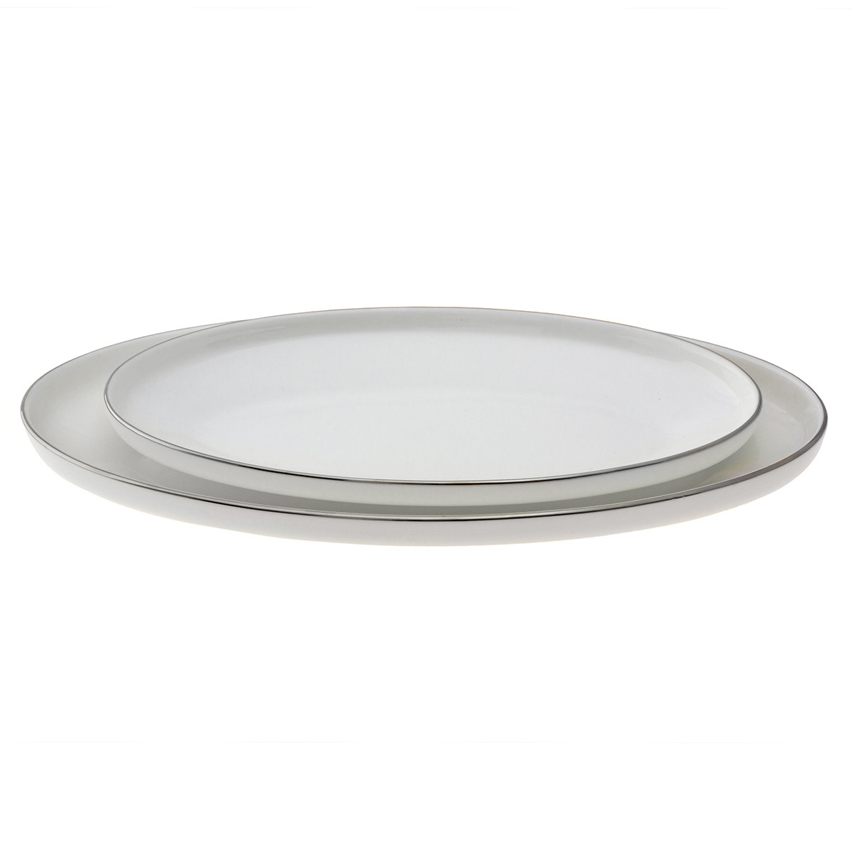 Jumbo Cloud 4 Piece Plate Set Platinum