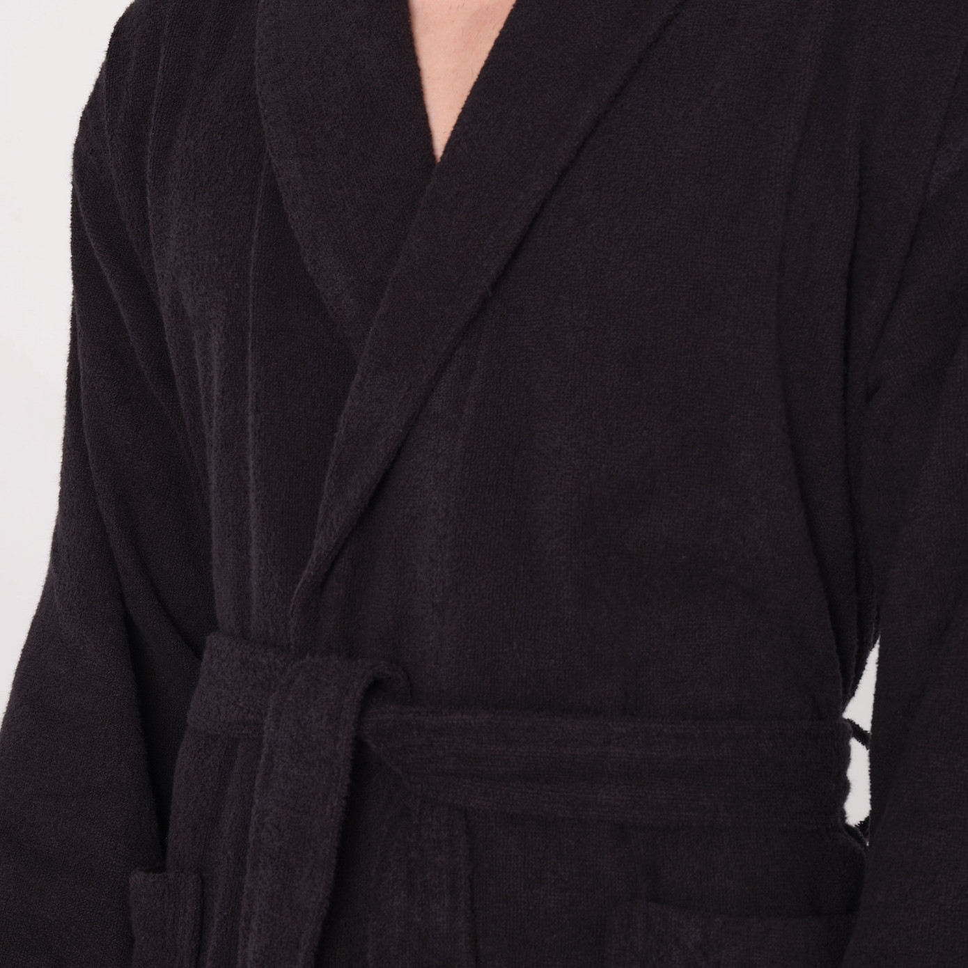 Karaca Home İstanbul Black Regular 100% Cotton Bathrobe L/XL