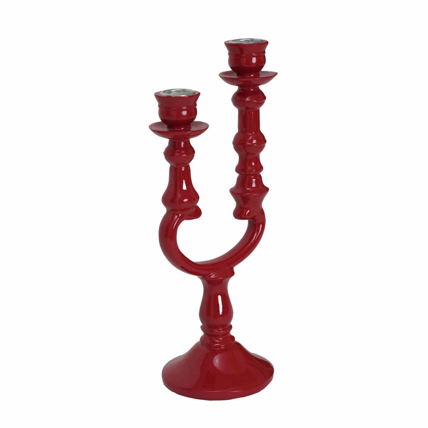 Karaca Home Pop-Art 2 Red Candlestick