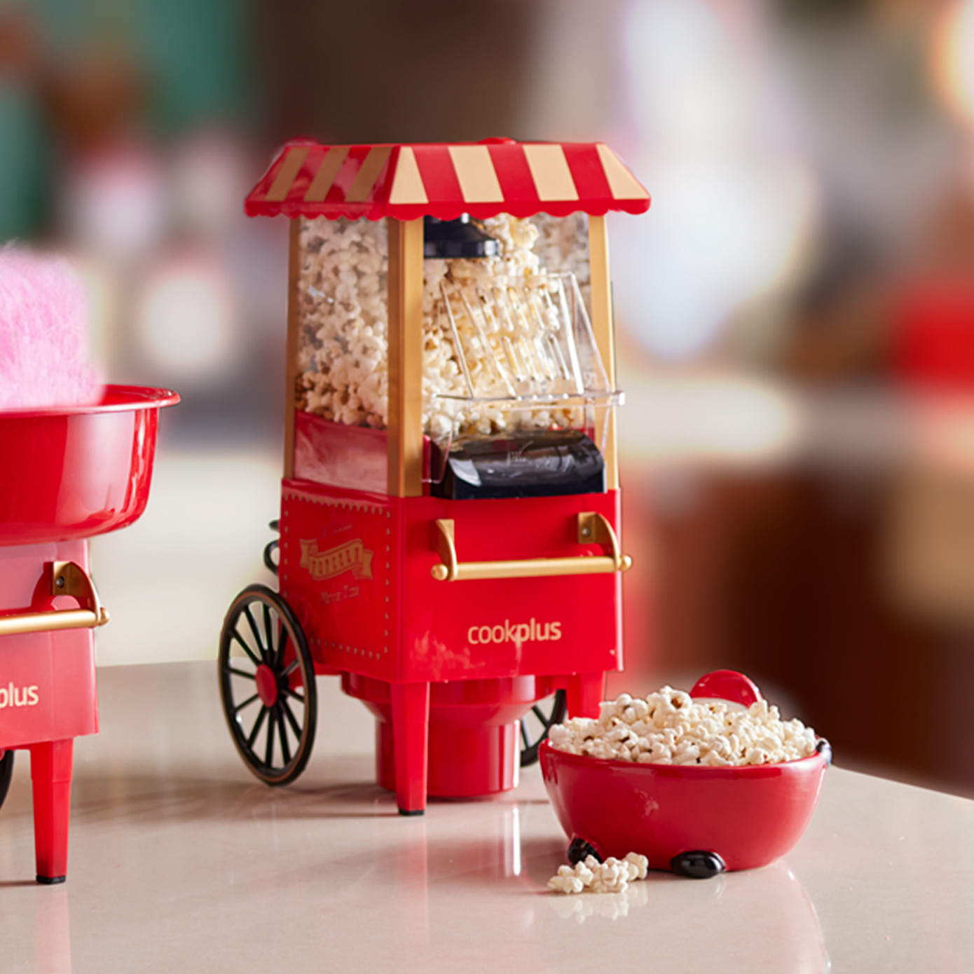 Cookplus Kitchensever Red Popcorn Popcorn Machine