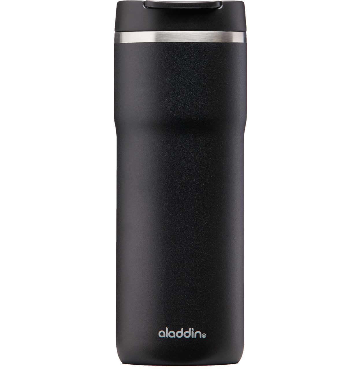 Aladdin Cafe Thermavac Leak-Lock Black Stainless Steel Mug Hand Thermos 0.47 Lt