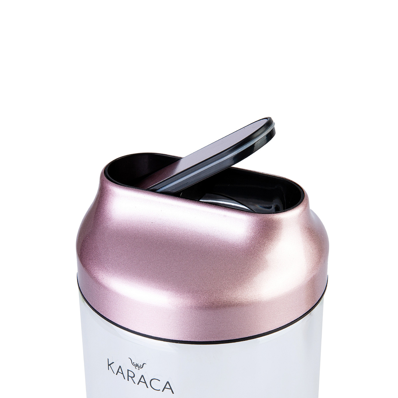 Karaca Dimple Rosegold Glass Storage Container -XL