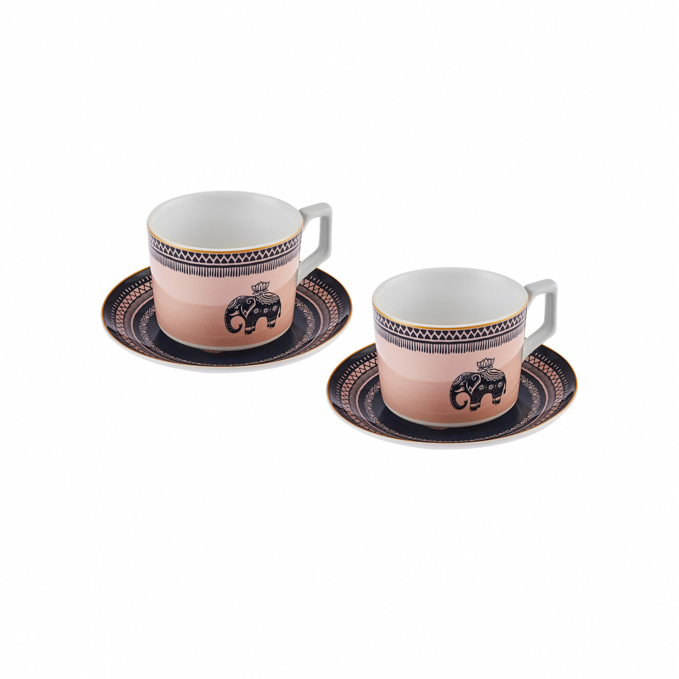 Karaca Fil Set Of 2 Tea Cups 220 Ml