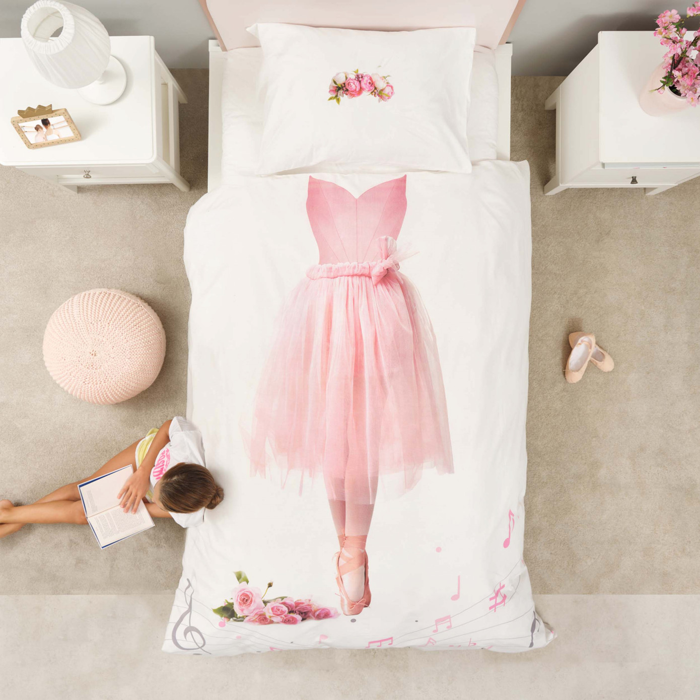 Karaca Home Young Ballerina 100% Cotton Single Duvet Cover Set