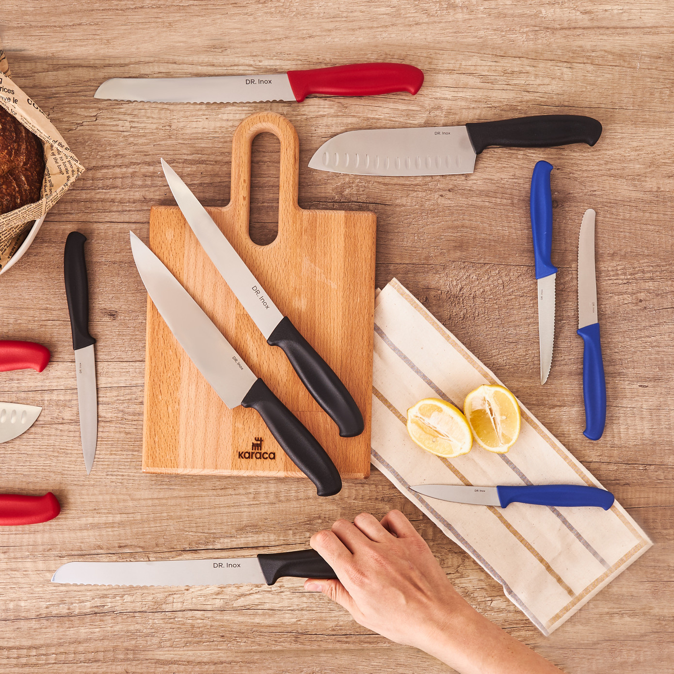 Dr. Inox Bread Knife Black