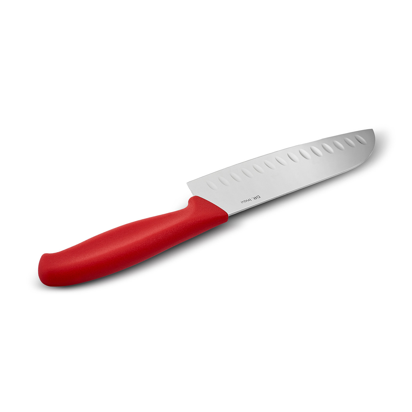 Dr. Inox Santoku Knife Red