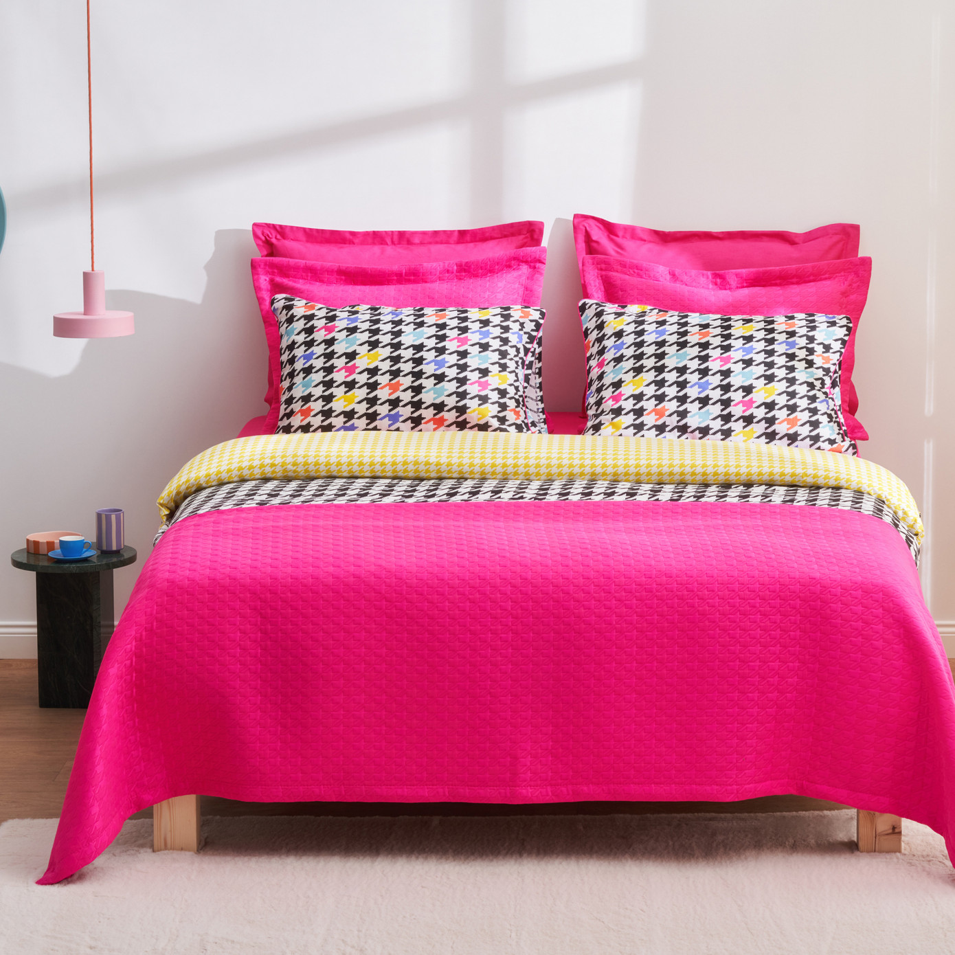 Karaca Home Reyna Double Duet Set Fuchsia