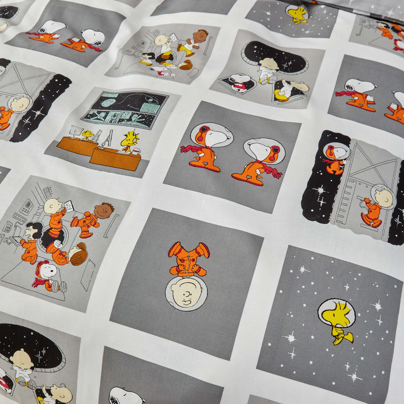 Peanuts By Karaca Home Snoopy Space Single 100% Cotton Duvet Cover Set