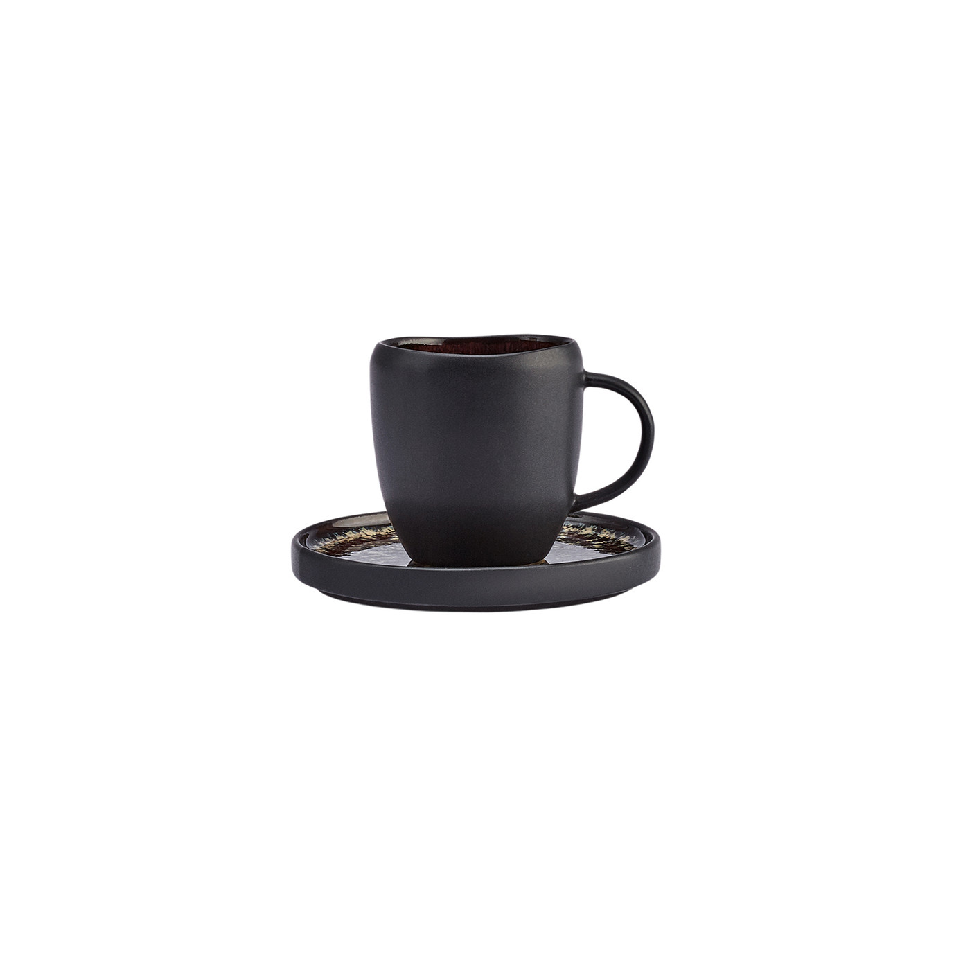 Karaca Galactic Set Of 2 Black Coffee Cups 100 Ml