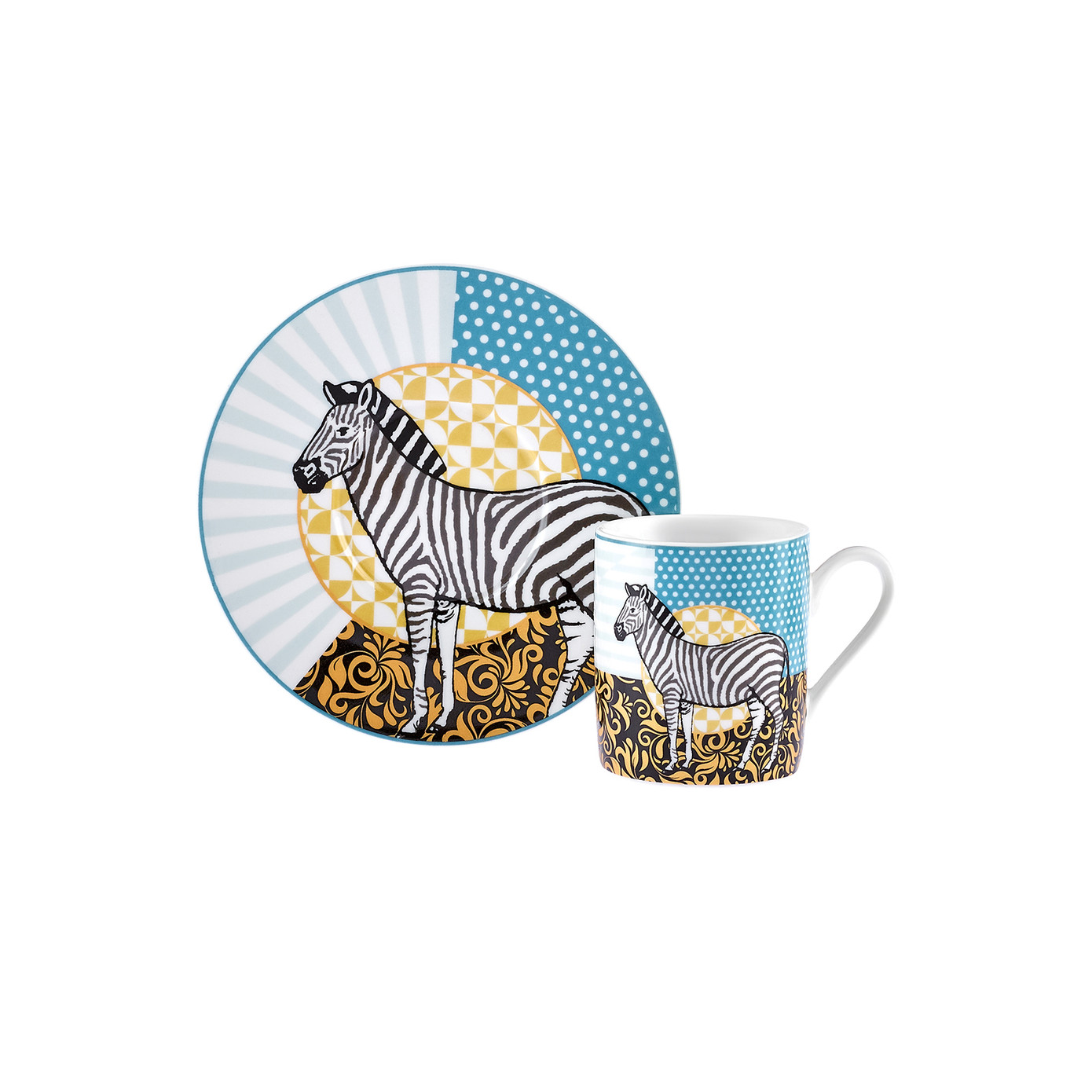 Karaca Animal Set Of 6 Coffee Cups 90 Ml