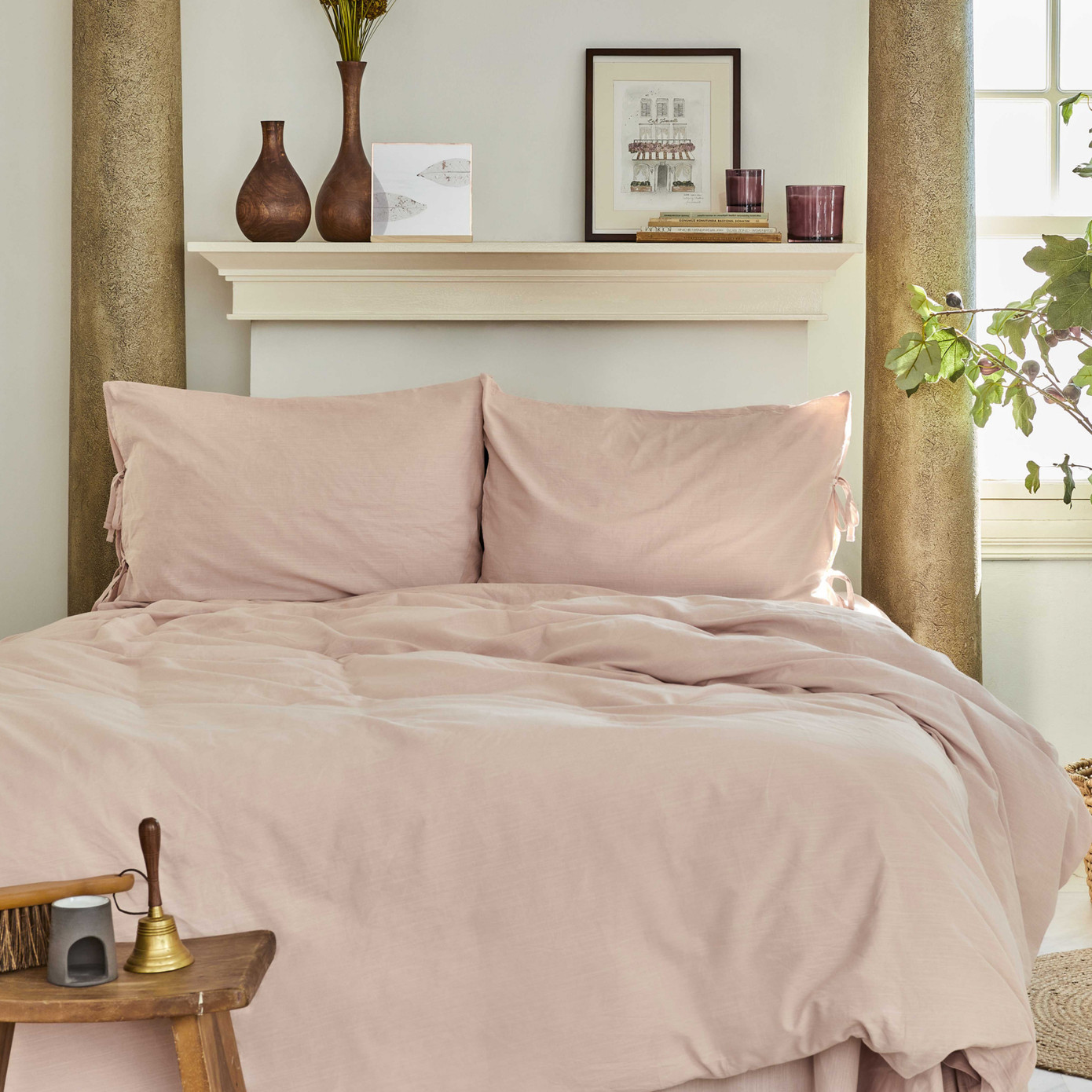 Karaca Home 4 Element Blush 100% Cotton Single Duvet Cover Set Su Toprak