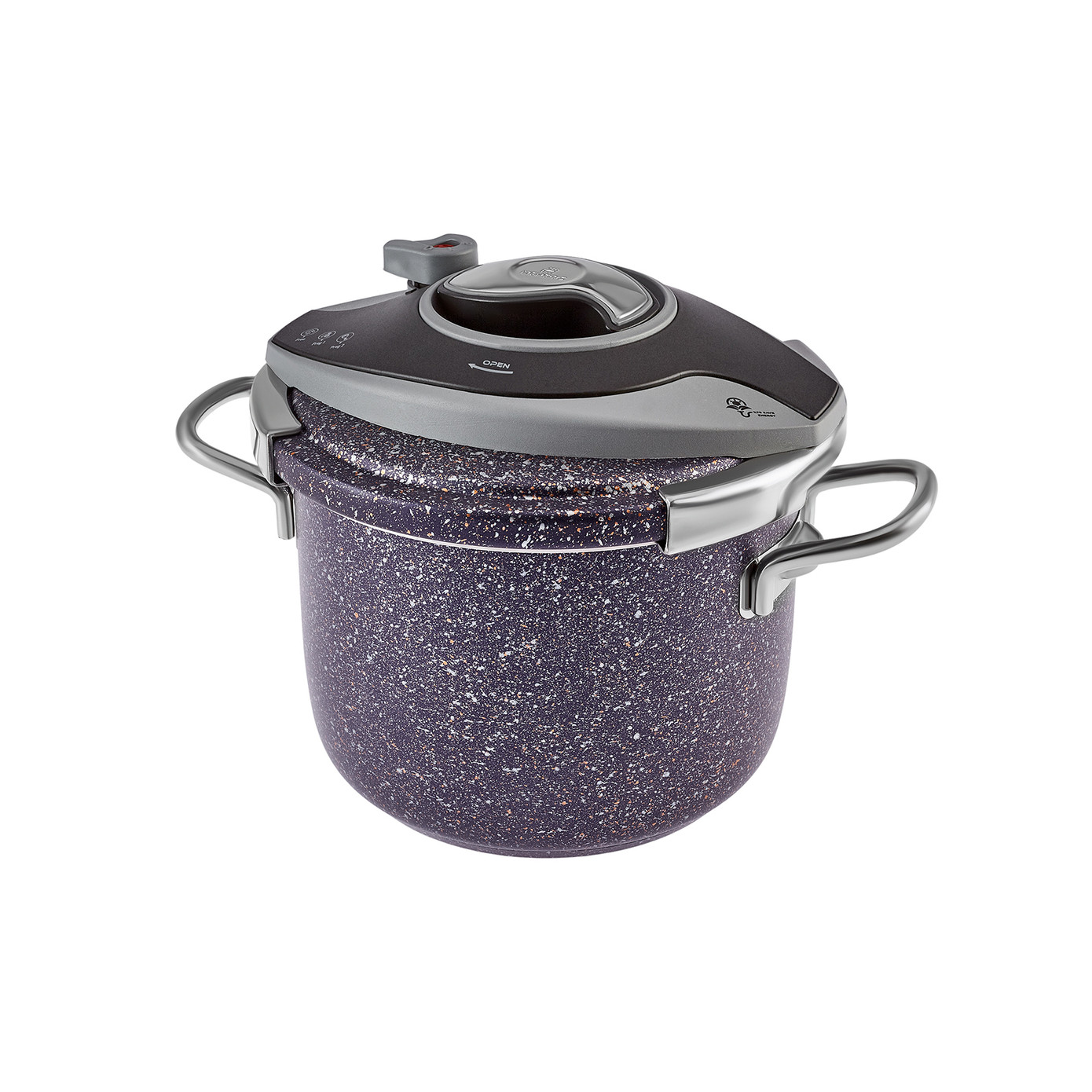 Karaca Biogranit Steel Plus Pressure Cooker Purple 6 Lt