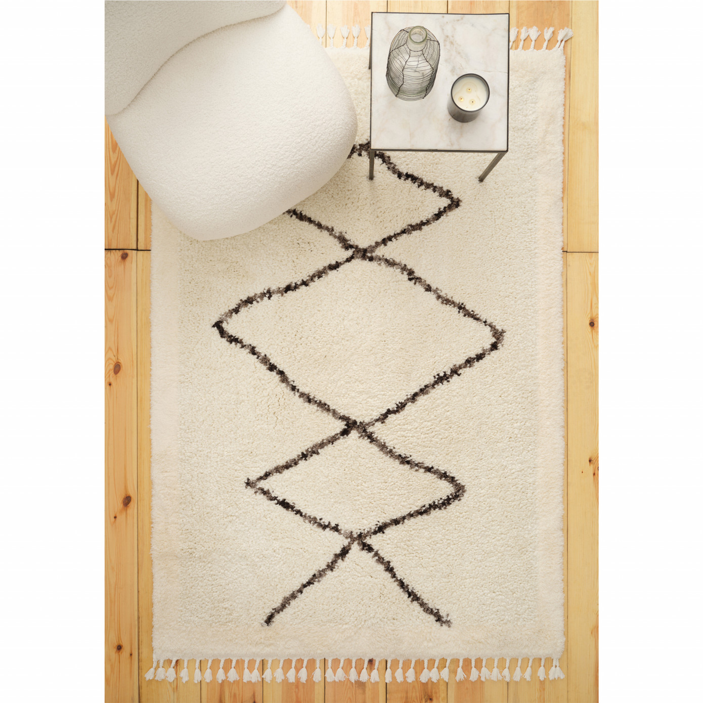 Cashmere Carpet 7/24 Plushy Casablanca 160x230 Cm