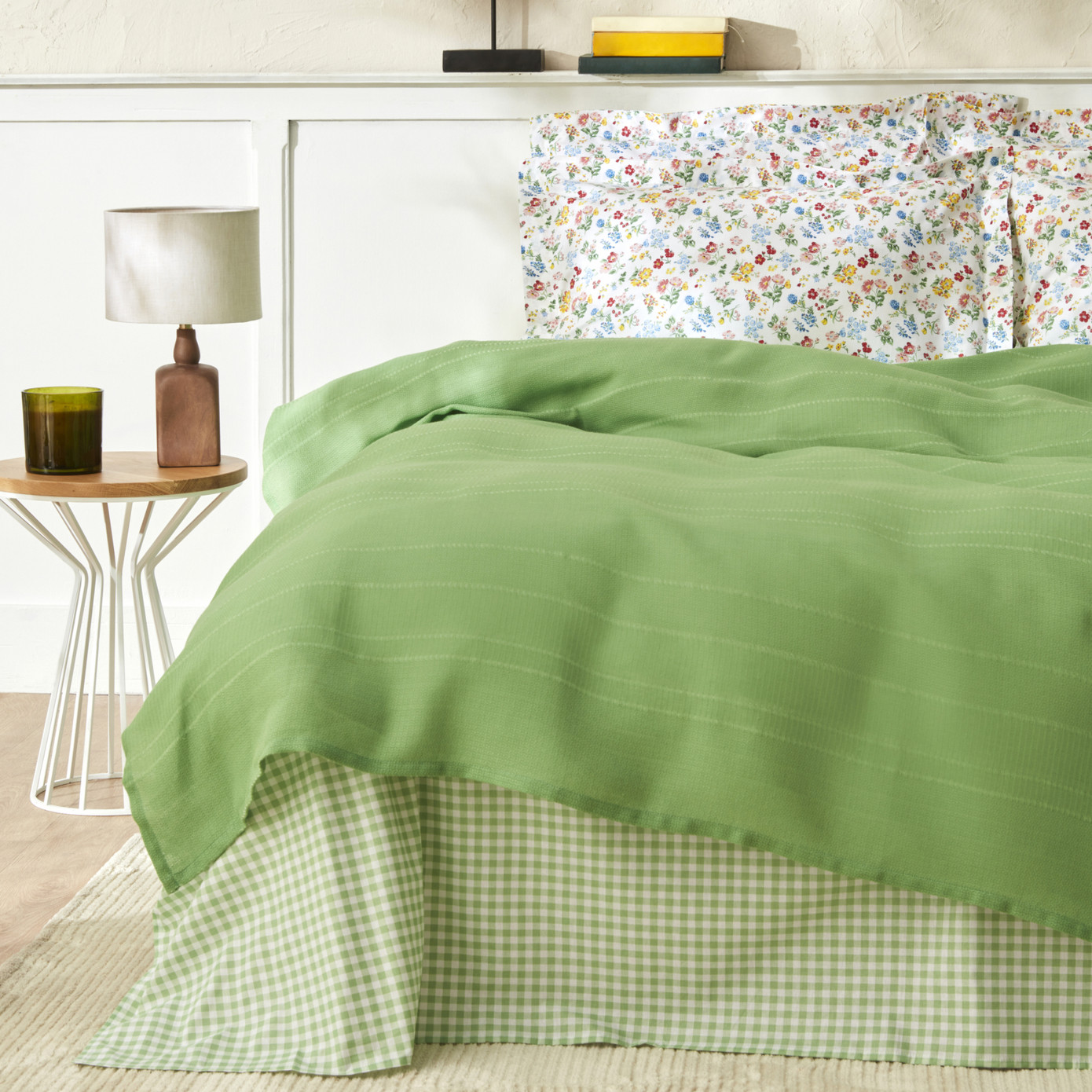 Karaca Home Noya 100% Cotton Single Pique Set Green