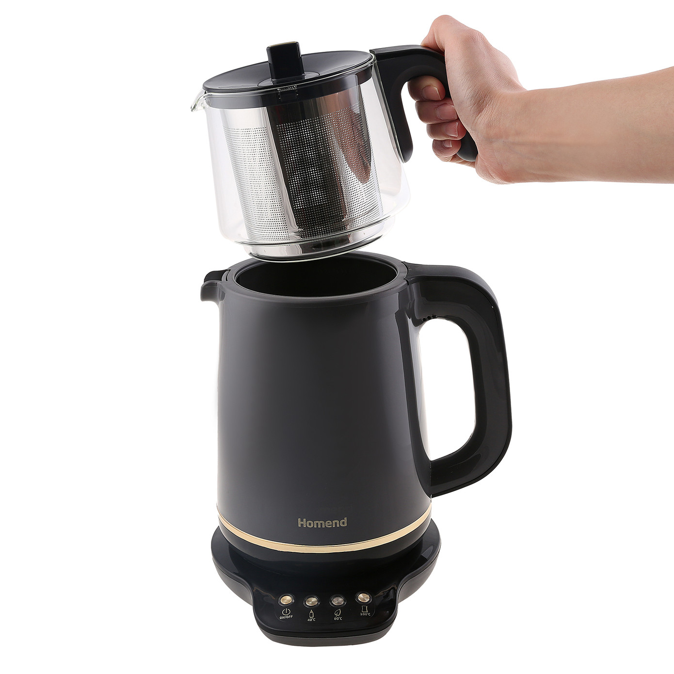 Homend Royaltea 1762h Talking Tea Maker Anthracite