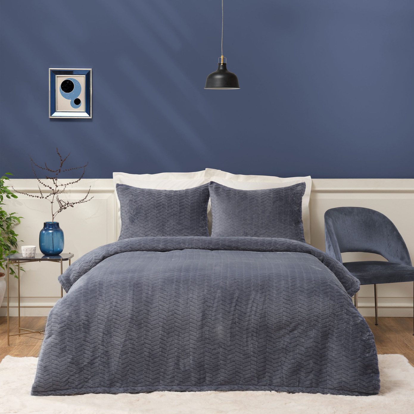 Karaca Home Indigo Double Wellsoft Bedspread