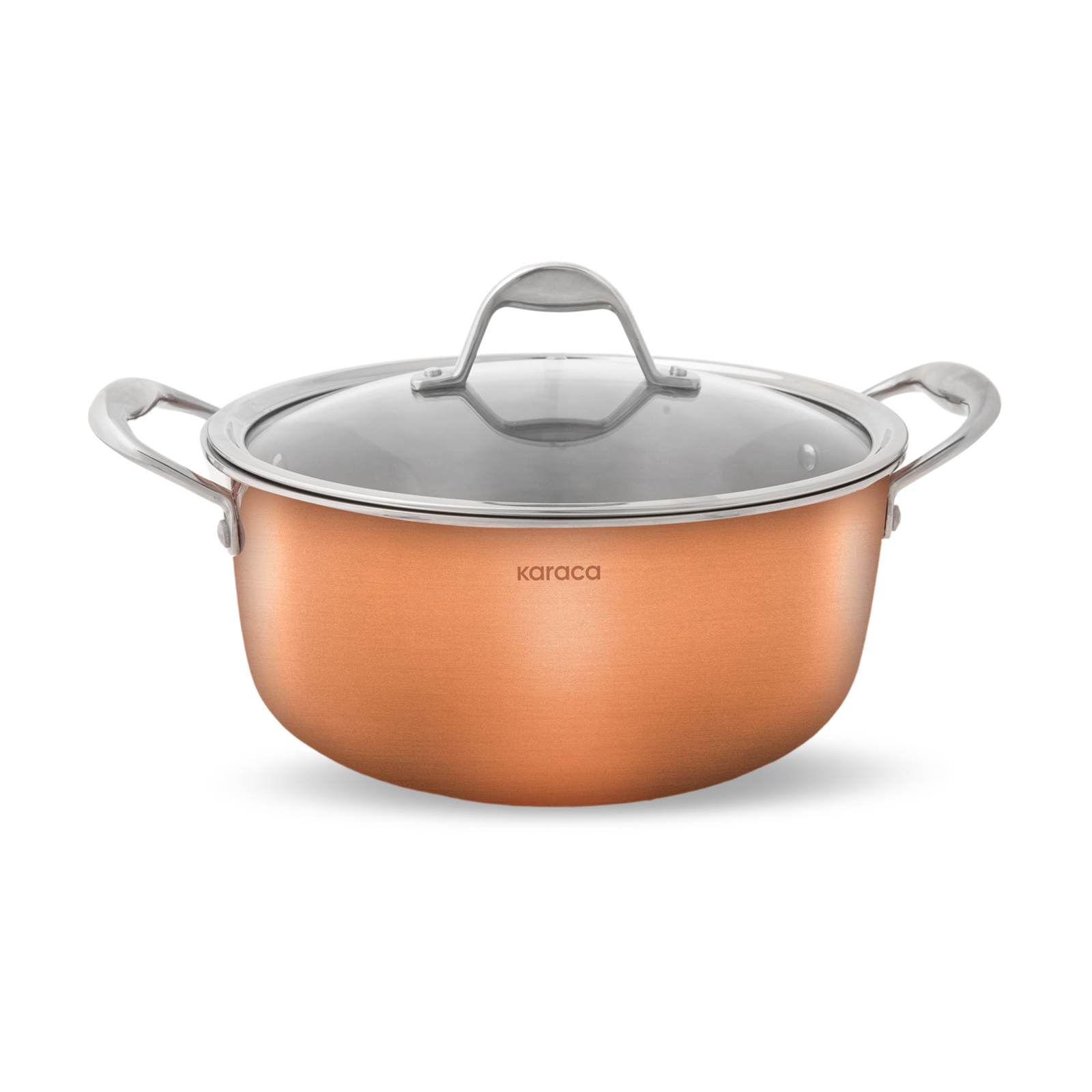 Karaca 3 Ply Power Steel Copper Pot 20 Cm 2.6 Lt