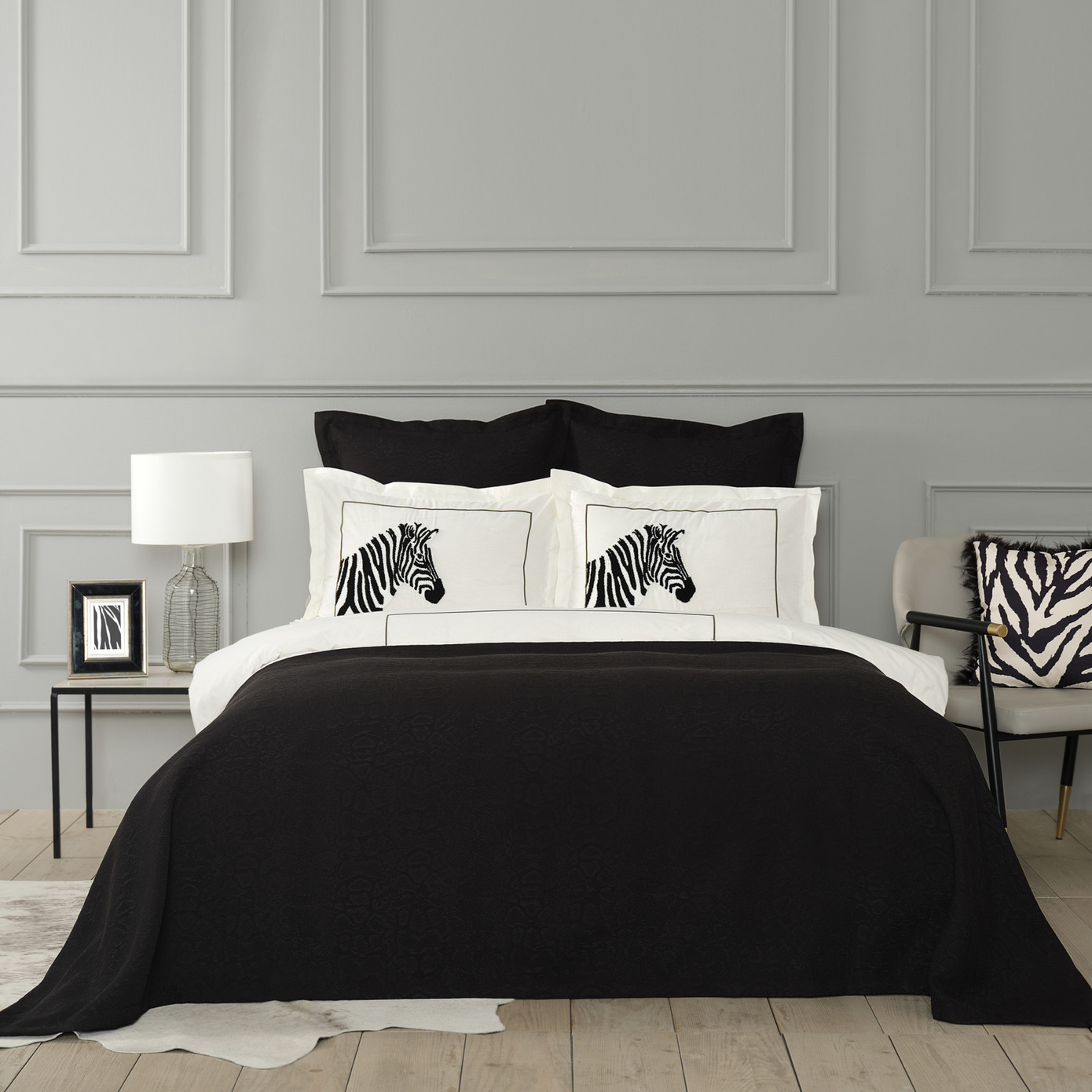 Karaca Home Nila Black Double Bedspread