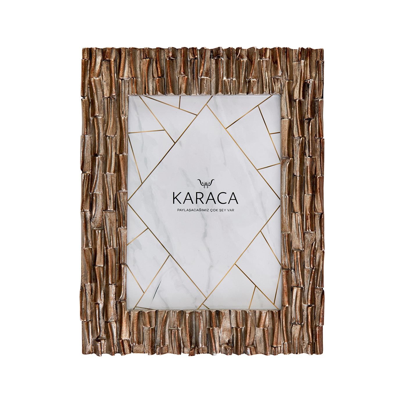 Karaca Eva Wood Gold Frame