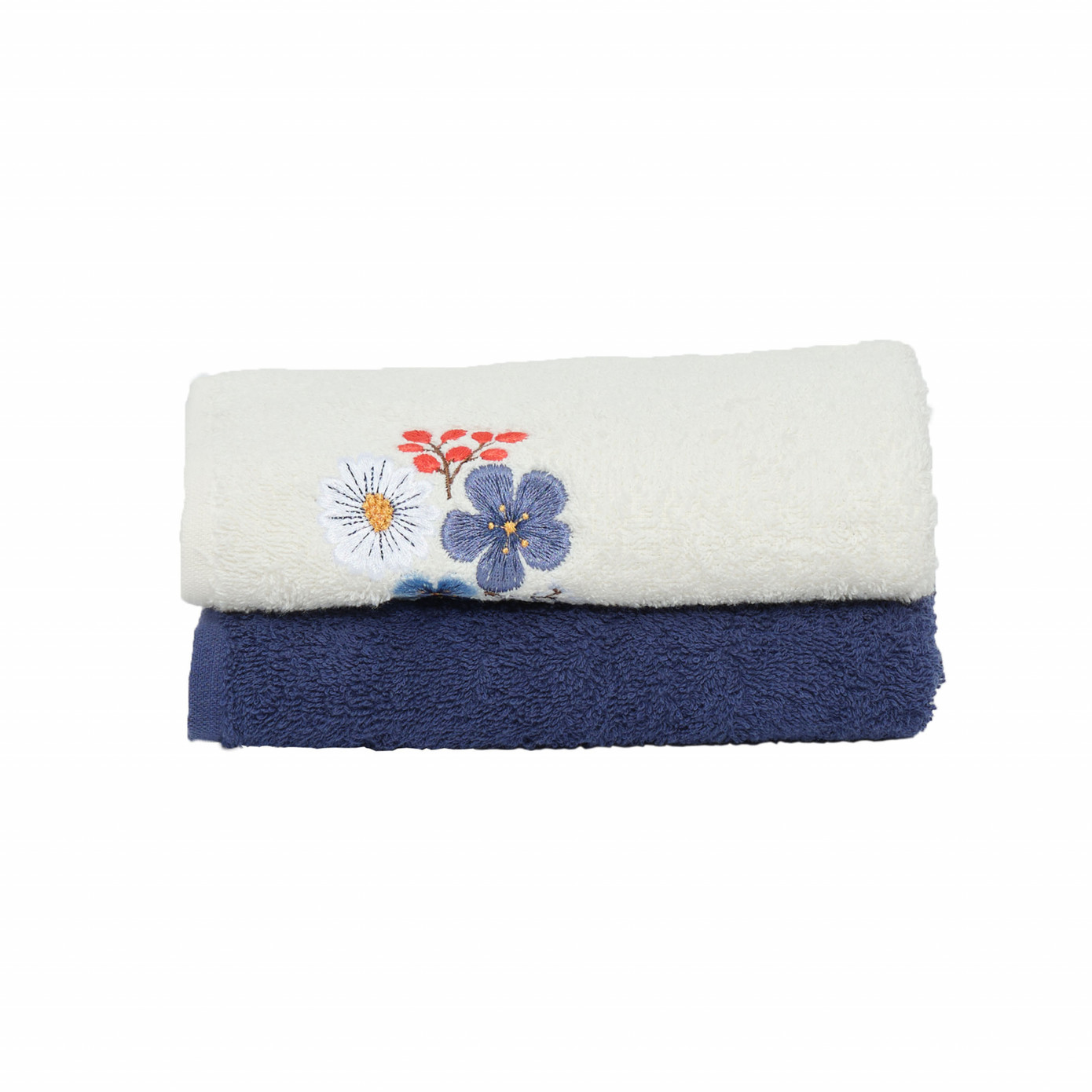 Karaca Home Violet 100% Cotton 2 Pcs Face Towel Set 50x90 Cm