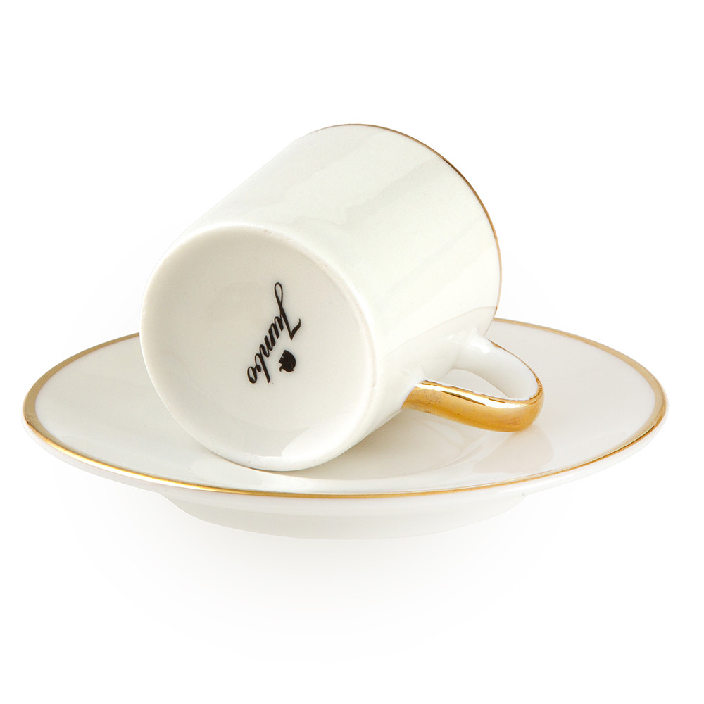 Jumbo Rein Gold Set Of 2 Coffee Cups