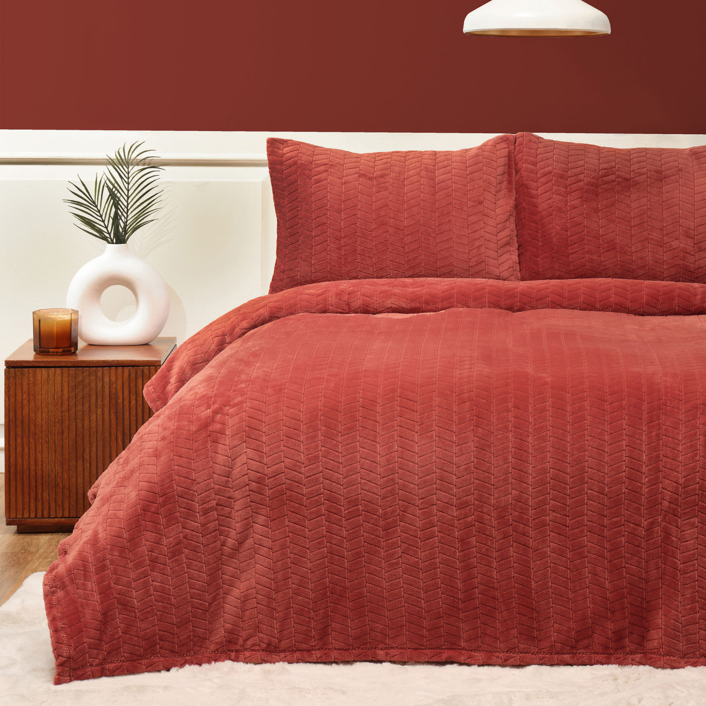 Karaca Home Terracotta Double Wellsoft Bedspread