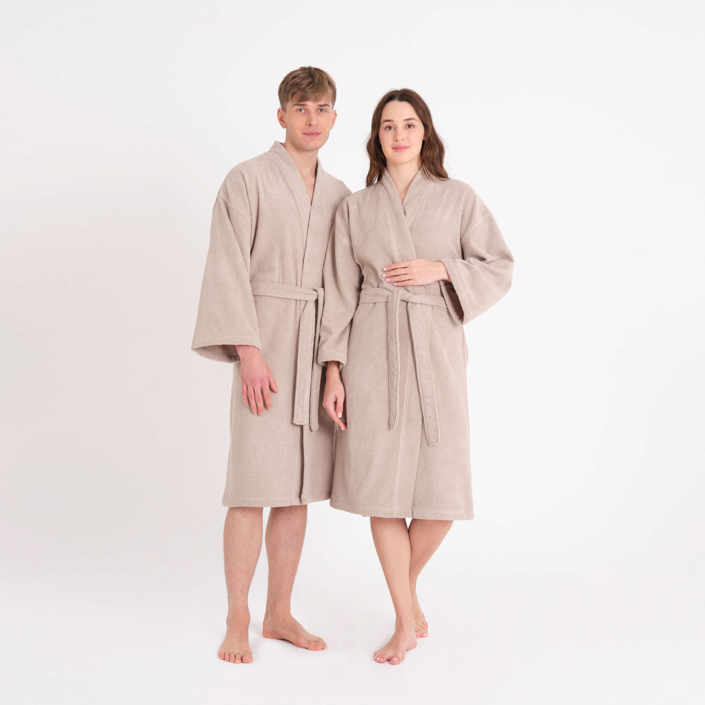 Karaca Home Tokyo Mink Relax 100% Cotton Bathrobe L/XL